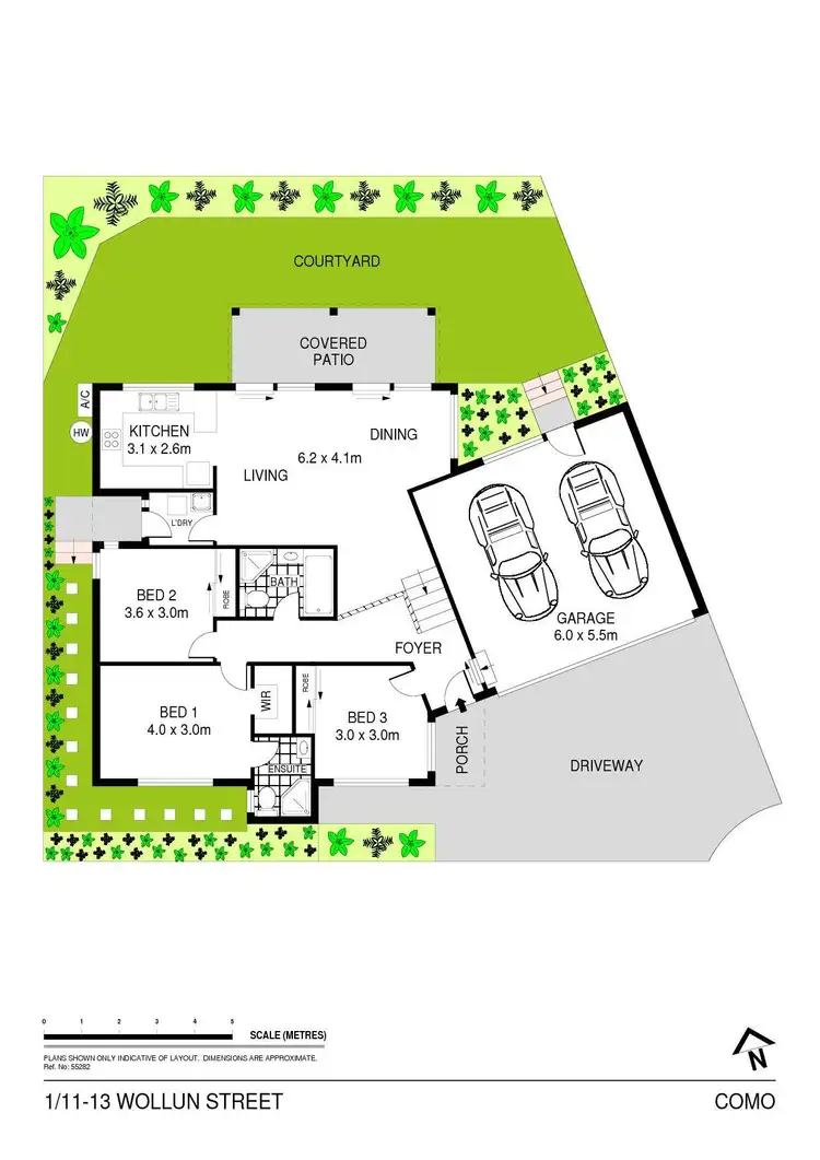 Floorplan of Homely villa listing, 1/11-13 Wollun Street, Como NSW 2226