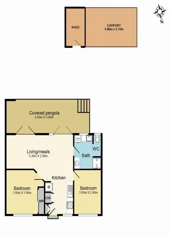 Floorplan of Homely house listing, 4 Winwood Drive, Ferntree Gully VIC 3156