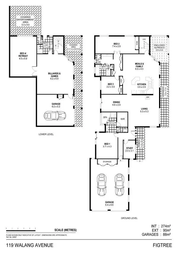 Floorplan of Homely house listing, 119 Walang Avenue, Figtree NSW 2525