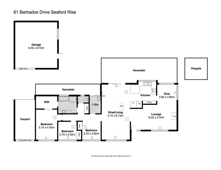 Floorplan of Homely house listing, 61 Barbados Drive, Seaford Rise SA 5169