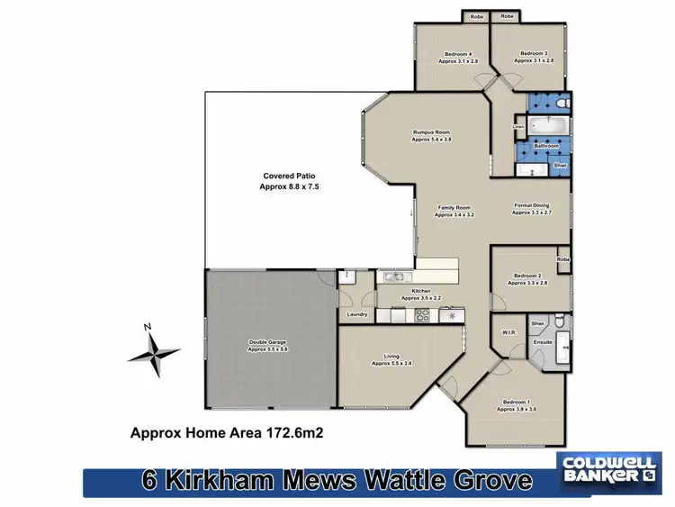 Floorplan of Homely house listing, 6 Kirkham Mews, Wattle Grove NSW 2173