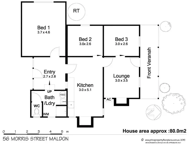 Floorplan of Homely house listing, 56 Morris Street, Maldon VIC 3463