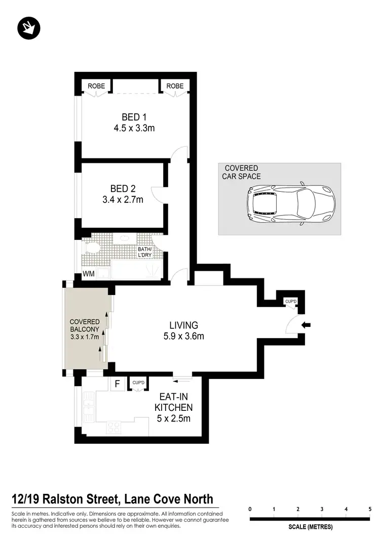 Floorplan of Homely apartment listing, 12/19 Ralston Street, Lane Cove NSW 2066