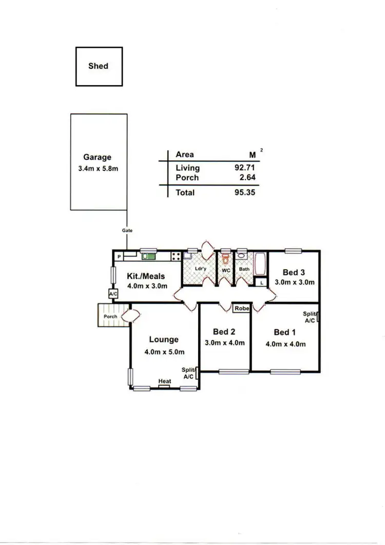 Floorplan of Homely house listing, 7 Sunnybrae Avenue, Kilburn SA 5084