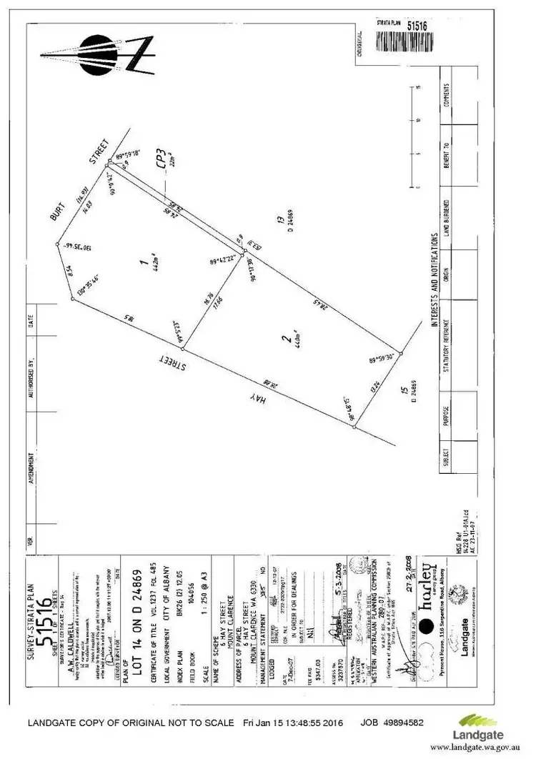 Floorplan of Homely land listing, 6a Hay Street, Albany WA 6330