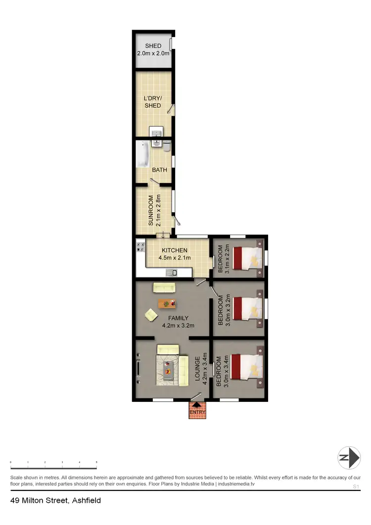 Floorplan of Homely house listing, 49 Milton Street, Ashfield NSW 2131