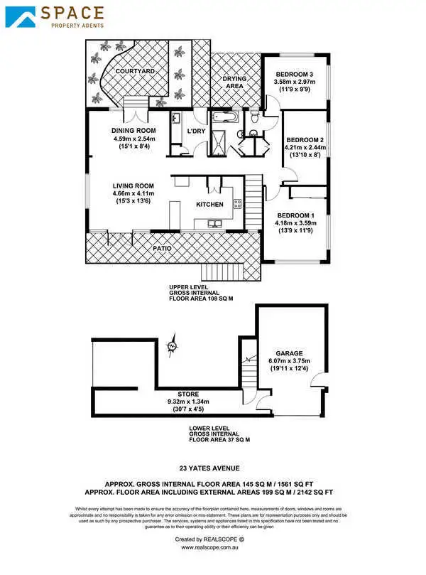 Floorplan of Homely house listing, 23 Yates Avenue, Ashgrove QLD 4060