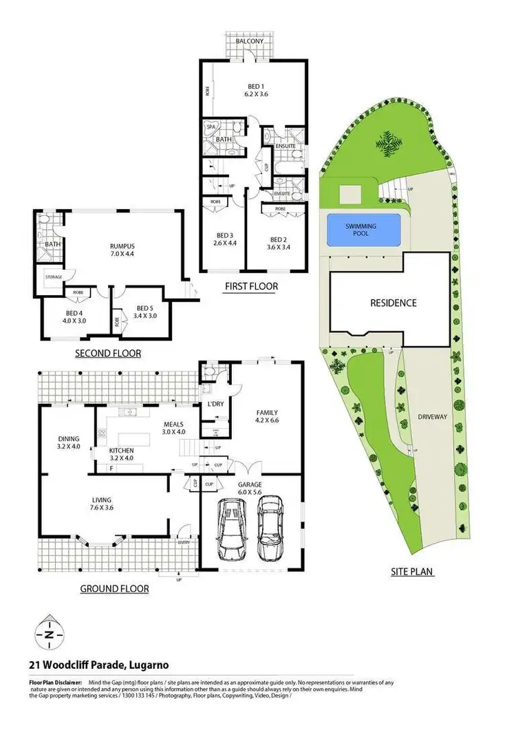 Floorplan of Homely house listing, 21 Woodcliff Parade, Lugarno NSW 2210