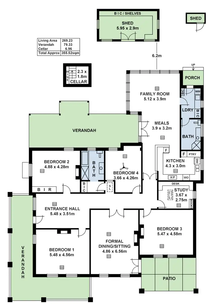 Floorplan of Homely house listing, 27 Winchester Street, St Peters SA 5069