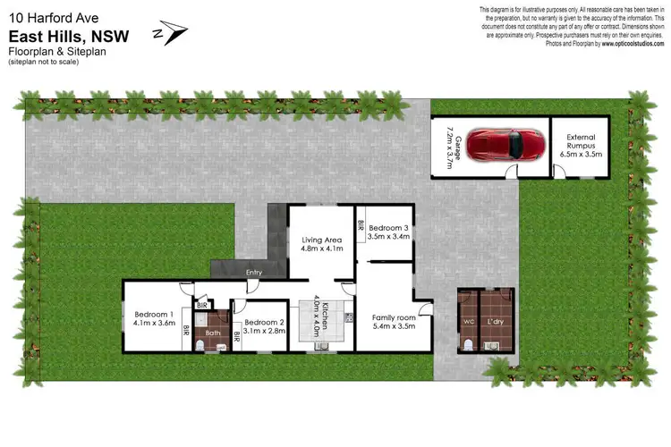 Floorplan of Homely house listing, 10 Harford Avenue, East Hills NSW 2213