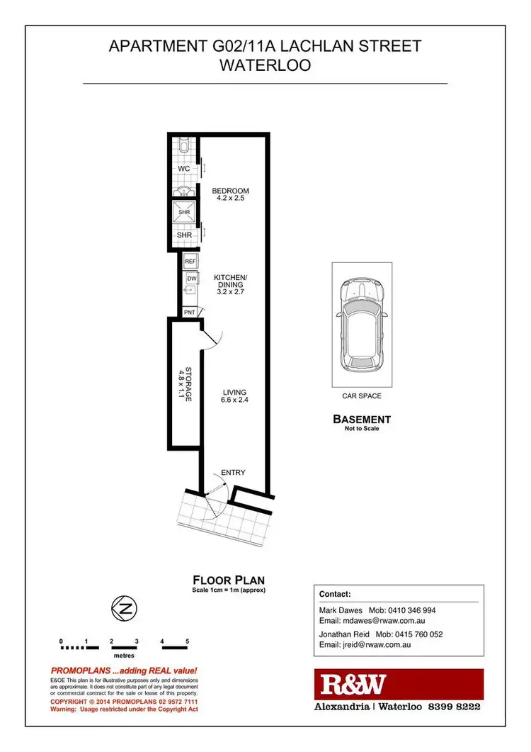 Floorplan of Homely apartment listing, G2/11A Lachlan Street, Waterloo NSW 2017