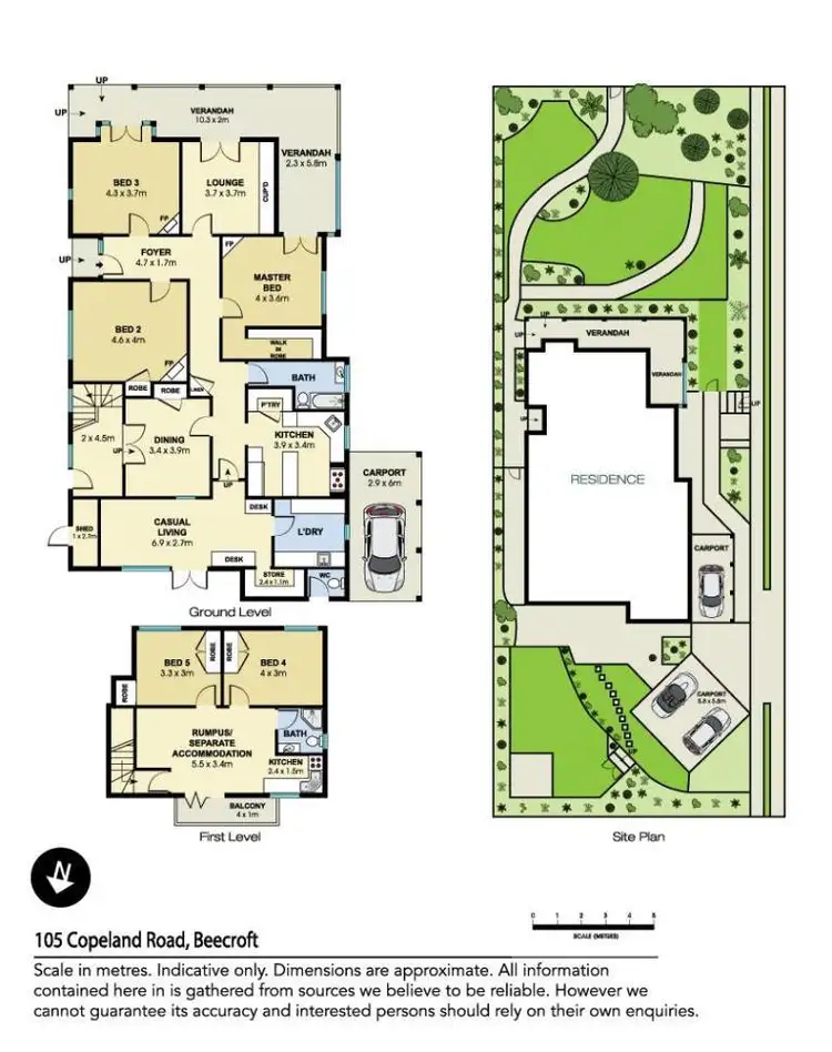 Floorplan of Homely house listing, 105 Copeland Road, Beecroft NSW 2119