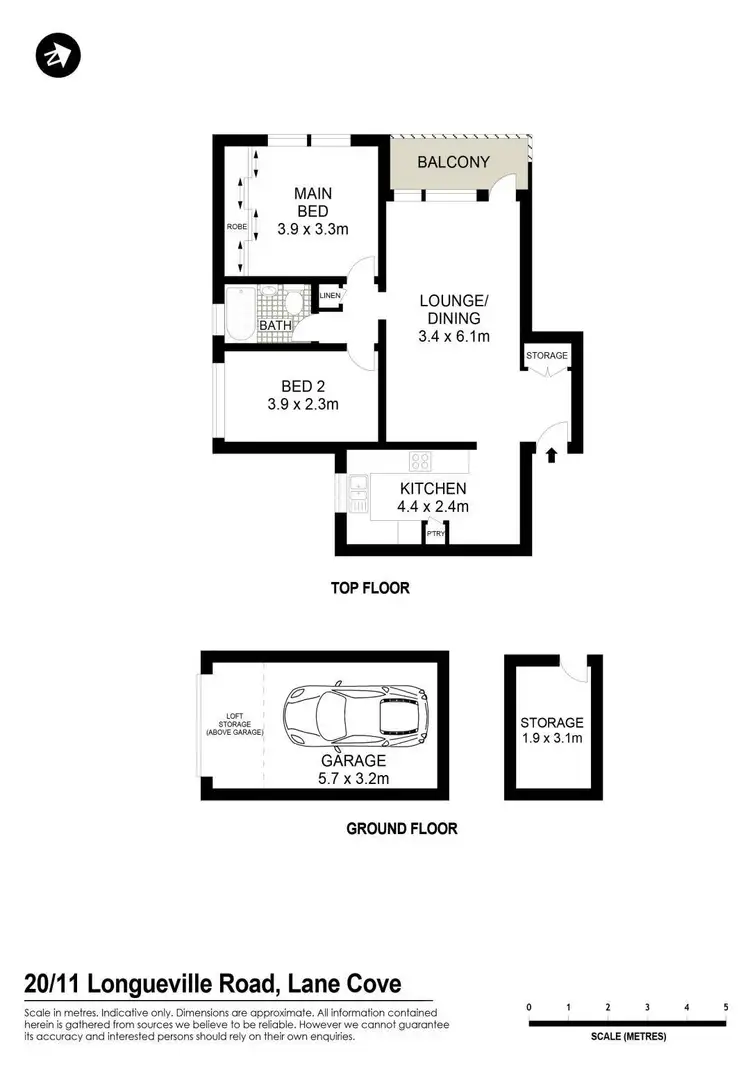 Floorplan of Homely apartment listing, 20/11 Longueville Road, Lane Cove NSW 2066