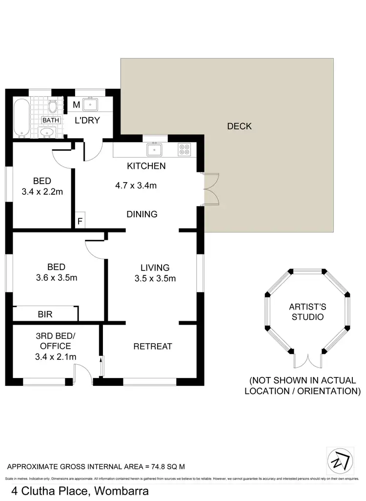 Floorplan of Homely house listing, 4 Clutha Place, Wombarra NSW 2515