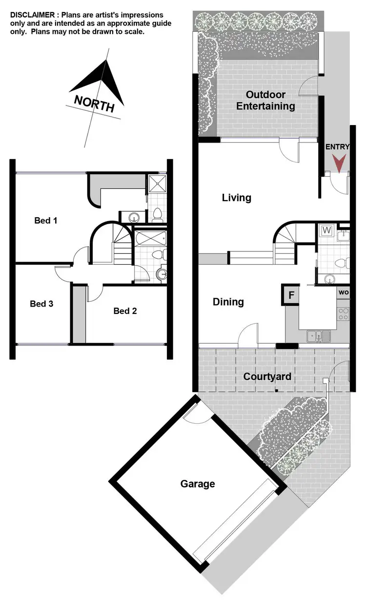 Floorplan of Homely townhouse listing, 108 Arthur Circle, Forrest ACT 2603