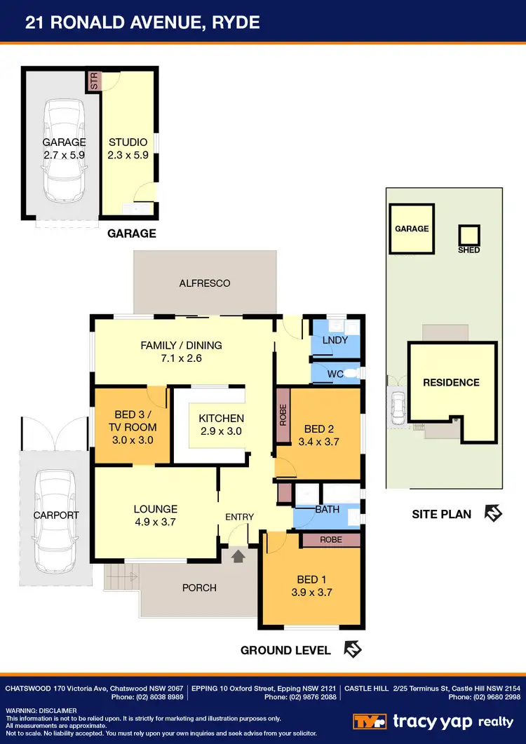 Floorplan of Homely house listing, 21 Ronald Avenue, Ryde NSW 2112