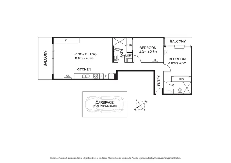 Floorplan of Homely apartment listing, 103/25 Oxford Street, North Melbourne VIC 3051