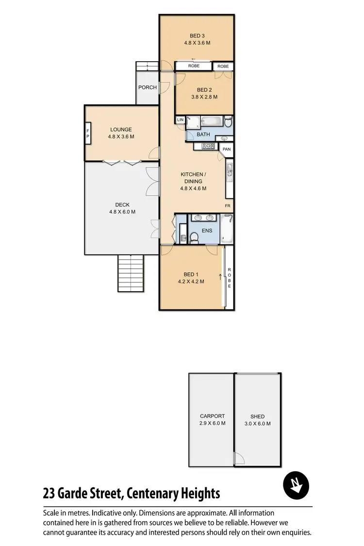 Floorplan of Homely house listing, 23 Garde Street, Centenary Heights QLD 4350