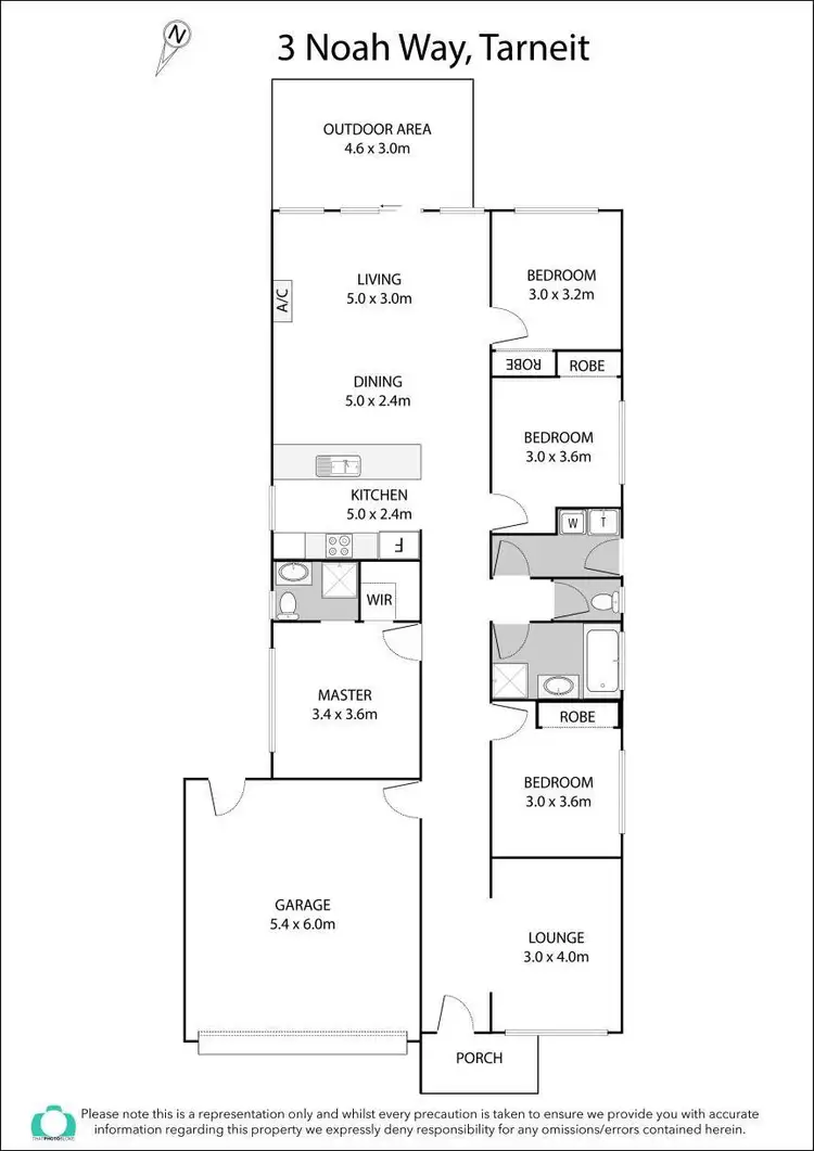 Floorplan of Homely house listing, 3 Noah Way, Tarneit VIC 3029