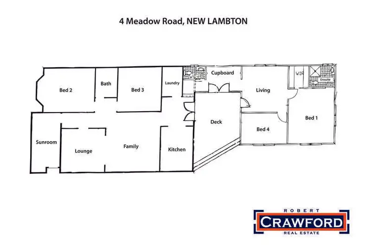 Floorplan of Homely house listing, 4 Meadow Road, New Lambton NSW 2305