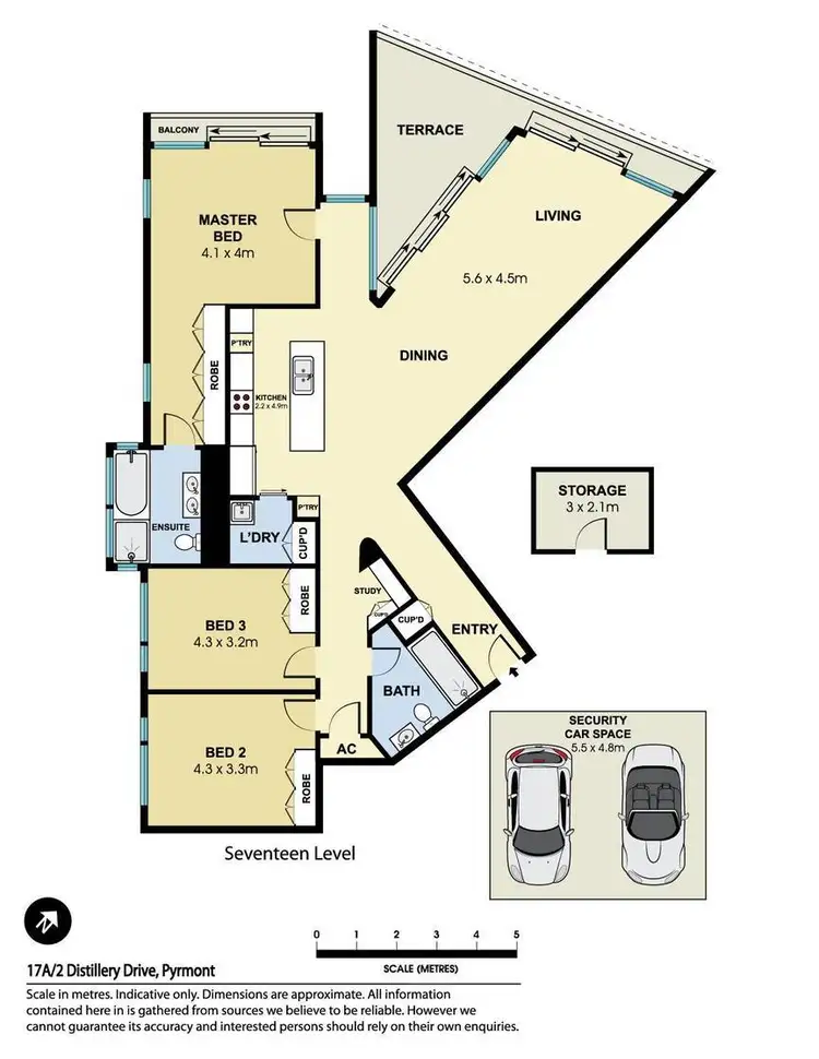 Floorplan of Homely apartment listing, 17a/2 Distillery Drive, Pyrmont NSW 2009