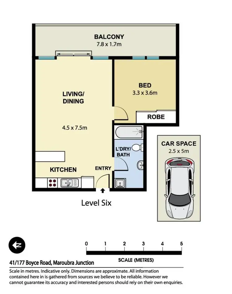 Floorplan of Homely apartment listing, Unit 41/117 Boyce Road, Maroubra NSW 2035