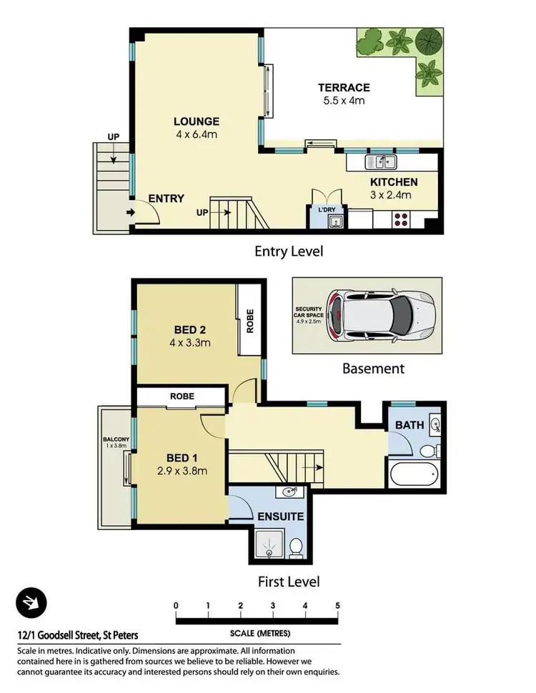 Floorplan of Homely house listing, 12/1 Goodsell Street, St Peters NSW 2044