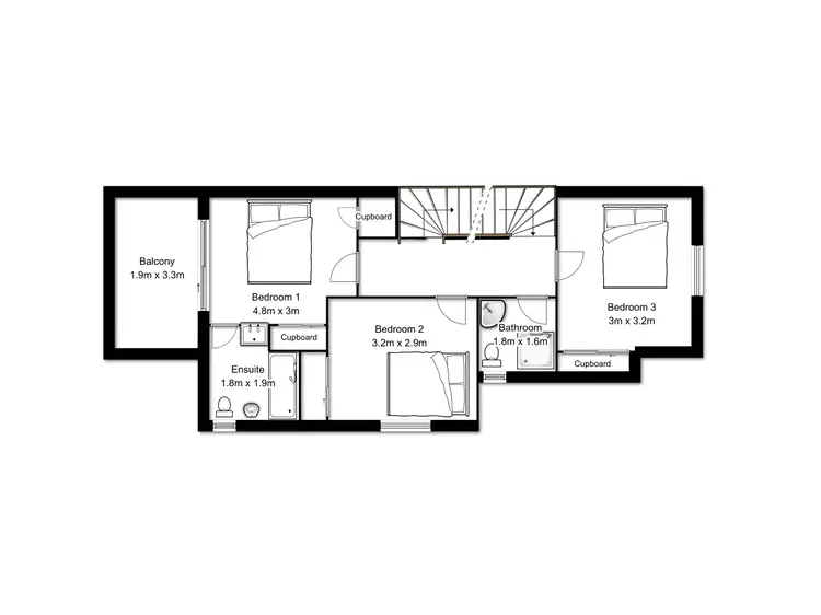 Floorplan of Homely townhouse listing, 4/108 Richmond Road, Morningside QLD 4170