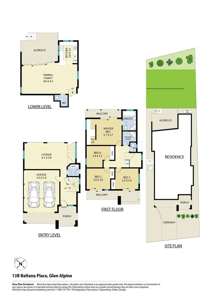 Floorplan of Homely house listing, 13B Beltana Place, Glen Alpine NSW 2560