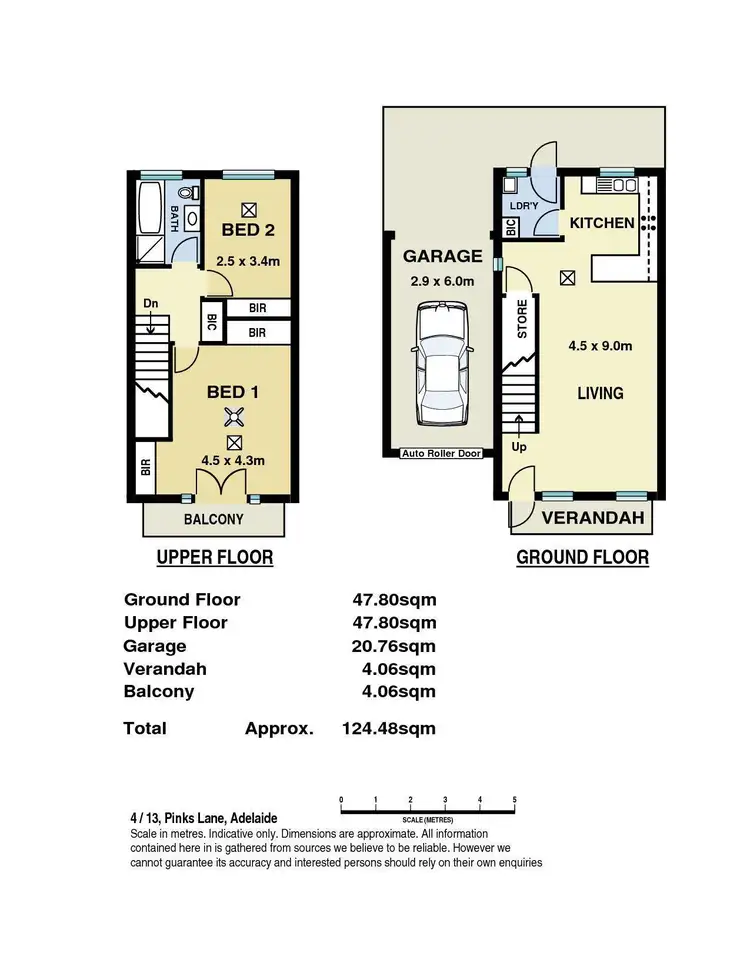 Floorplan of Homely townhouse listing, 4/13 Pinks Lane, Adelaide SA 5000