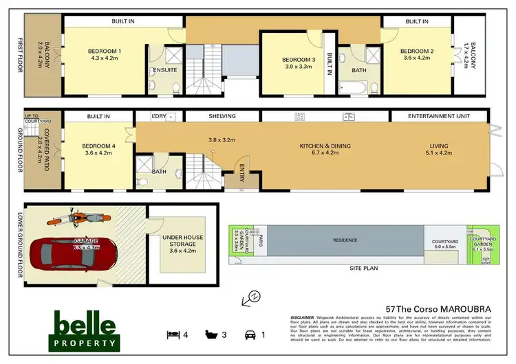 Floorplan of Homely house listing, 57 The Corso, Maroubra NSW 2035