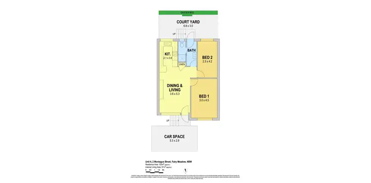 Floorplan of Homely apartment listing, 4/2 Montague Street, Fairy Meadow NSW 2519