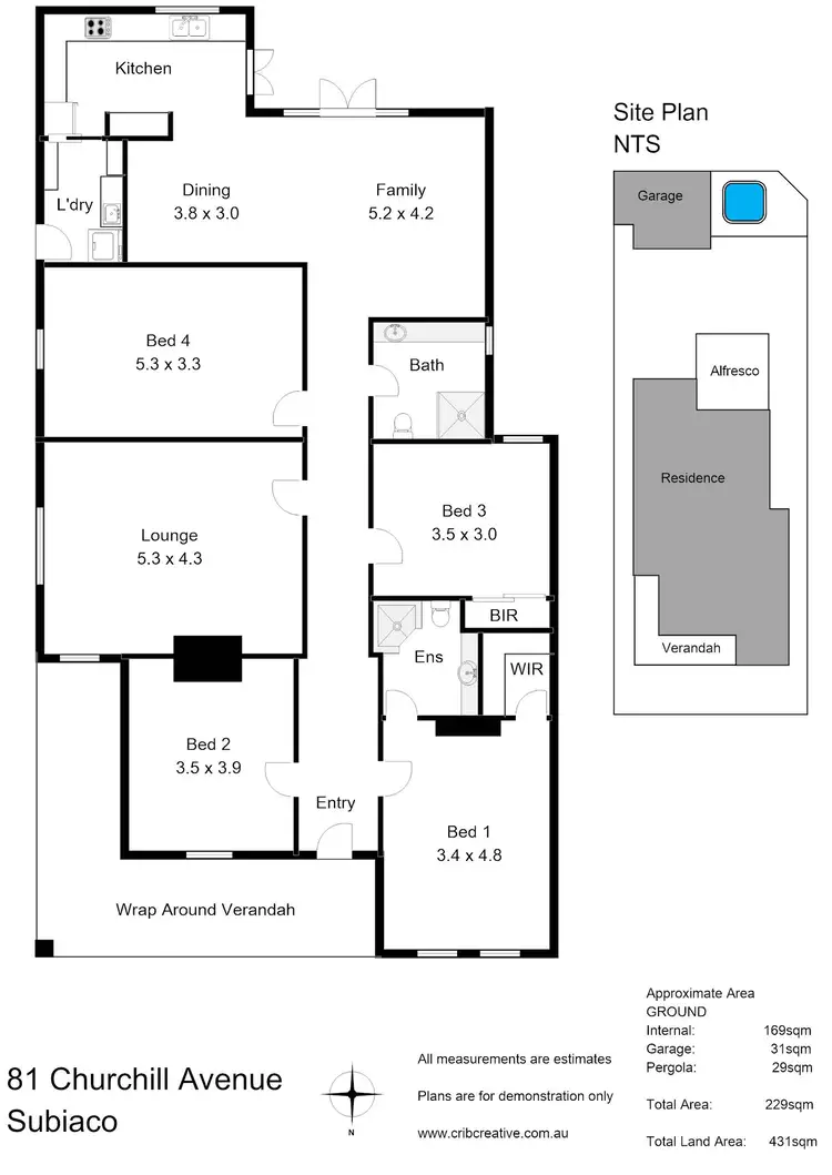 Floorplan of Homely house listing, 81 Churchill Avenue, Subiaco WA 6008