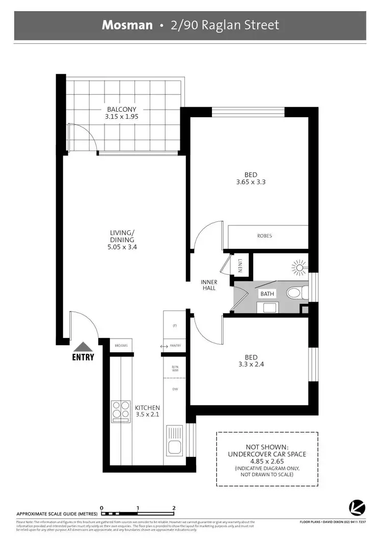 Floorplan of Homely apartment listing, 2/90 Raglan Street, Mosman NSW 2088