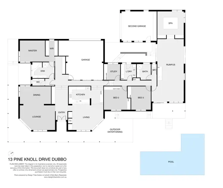 Floorplan of Homely house listing, 13 Pine Knoll Drive, Dubbo NSW 2830