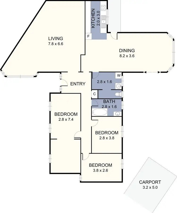 Floorplan of Homely house listing, 10 Fumina Court, Meadow Heights VIC 3048