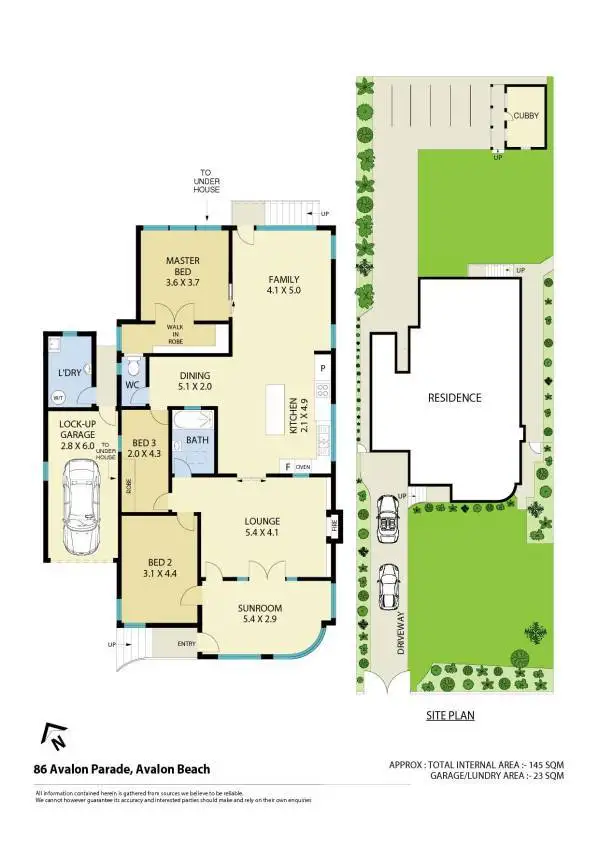 Floorplan of Homely house listing, 86 Avalon Parade, Avalon Beach NSW 2107