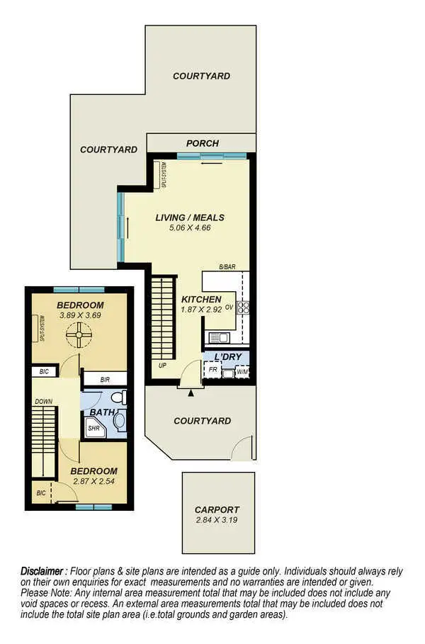 Floorplan of Homely townhouse listing, 6/64 Sportsmans Drive, West Lakes SA 5021