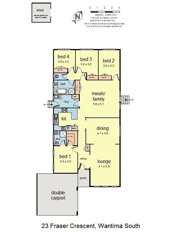 Floorplan of Homely house listing, 23 Fraser Crescent, Wantirna South VIC 3152