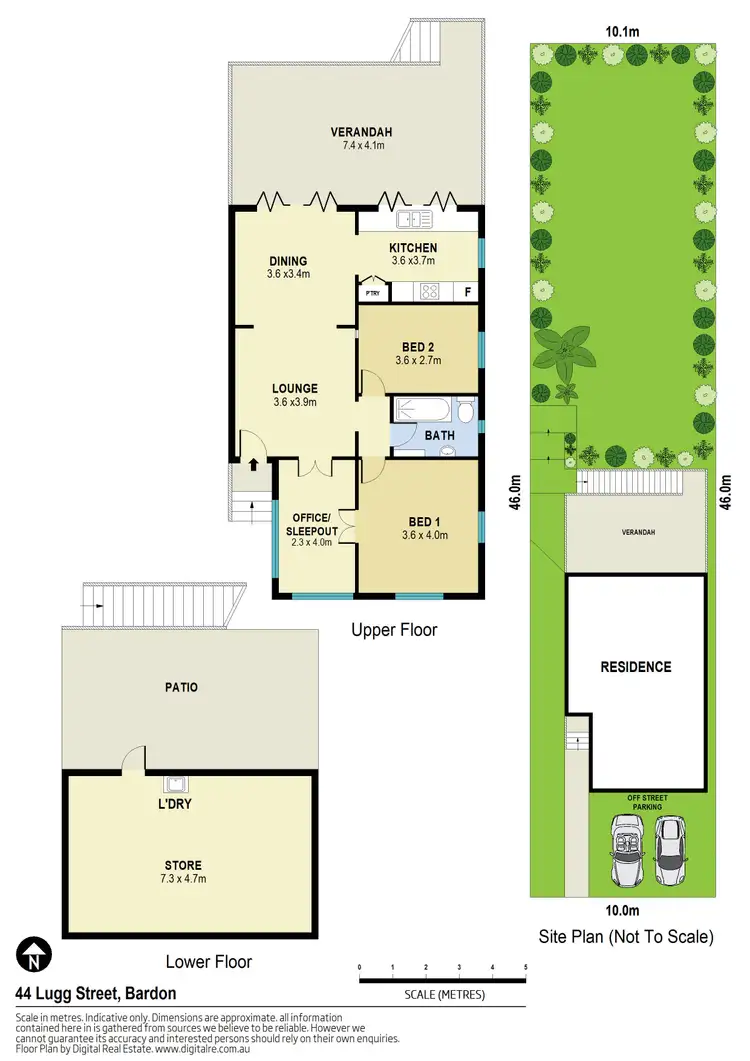 Floorplan of Homely house listing, 44 Lugg Street, Bardon QLD 4065