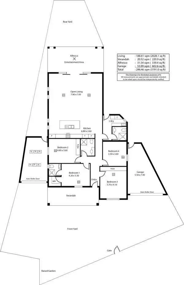 Floorplan of Homely house listing, 1 Kelmscott Street, Oaklands Park SA 5046