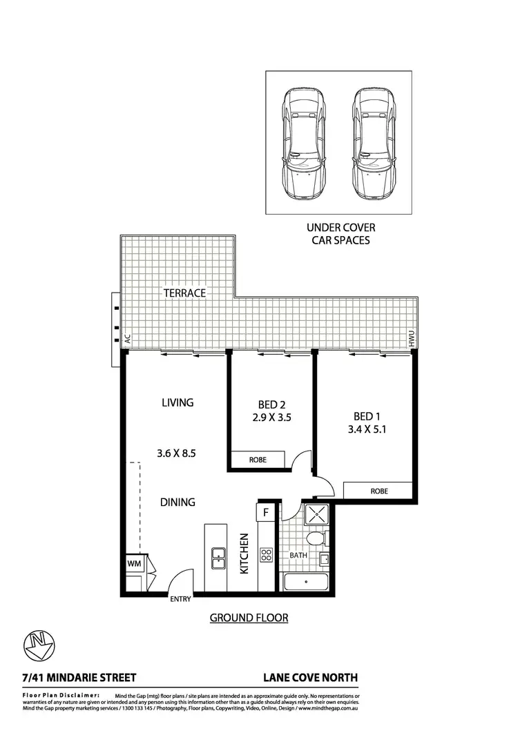Floorplan of Homely apartment listing, 7/41 Mindarie Street, Lane Cove North NSW 2066