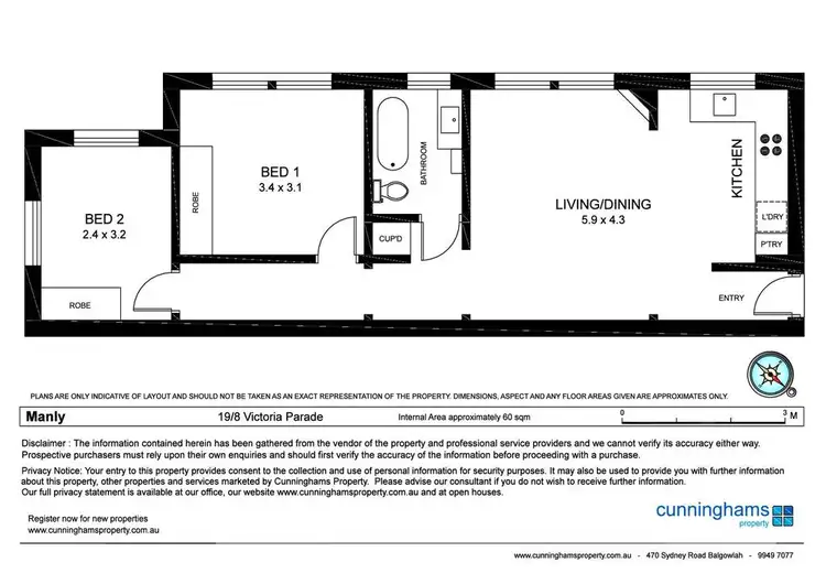 Floorplan of Homely apartment listing, 19/8 Victoria Parade, Manly NSW 2095