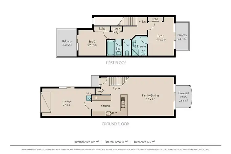 Floorplan of Homely townhouse listing, 94/215 Cottesloe Drive, Mermaid Waters QLD 4218