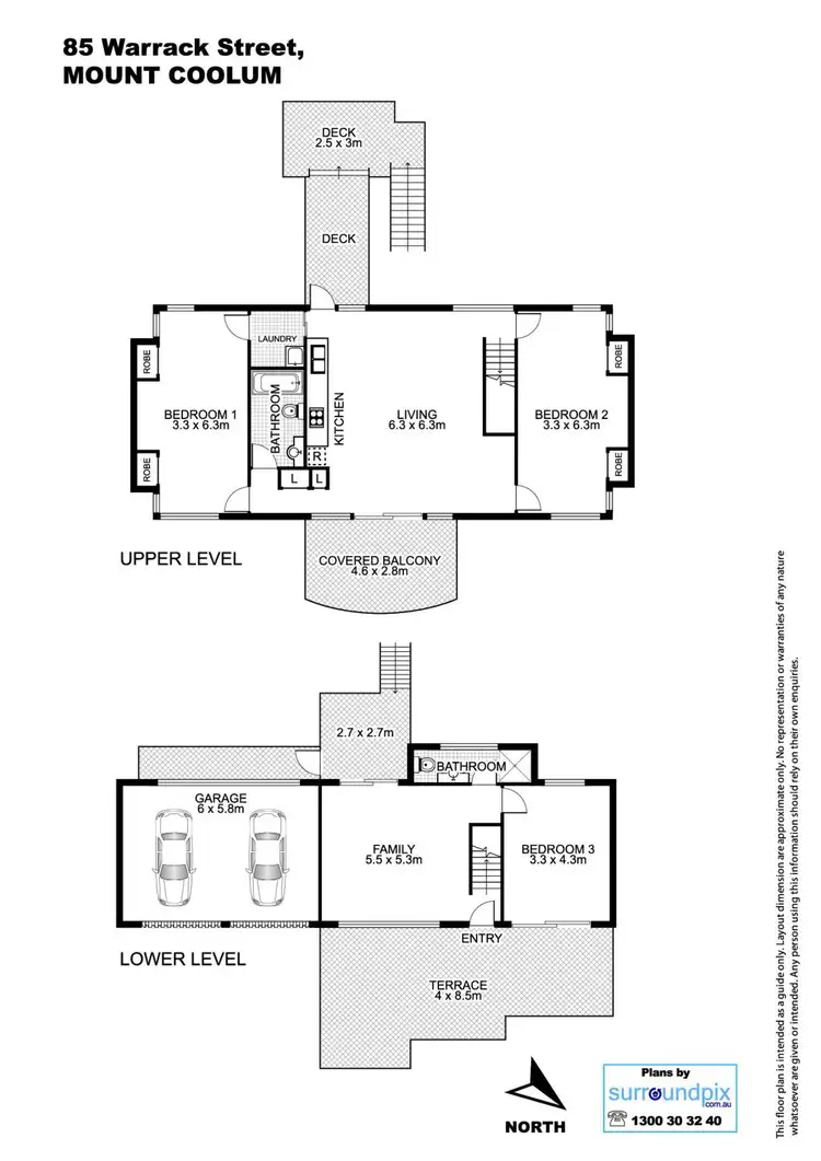 Floorplan of Homely house listing, 85 Warrack Street, Mount Coolum QLD 4573