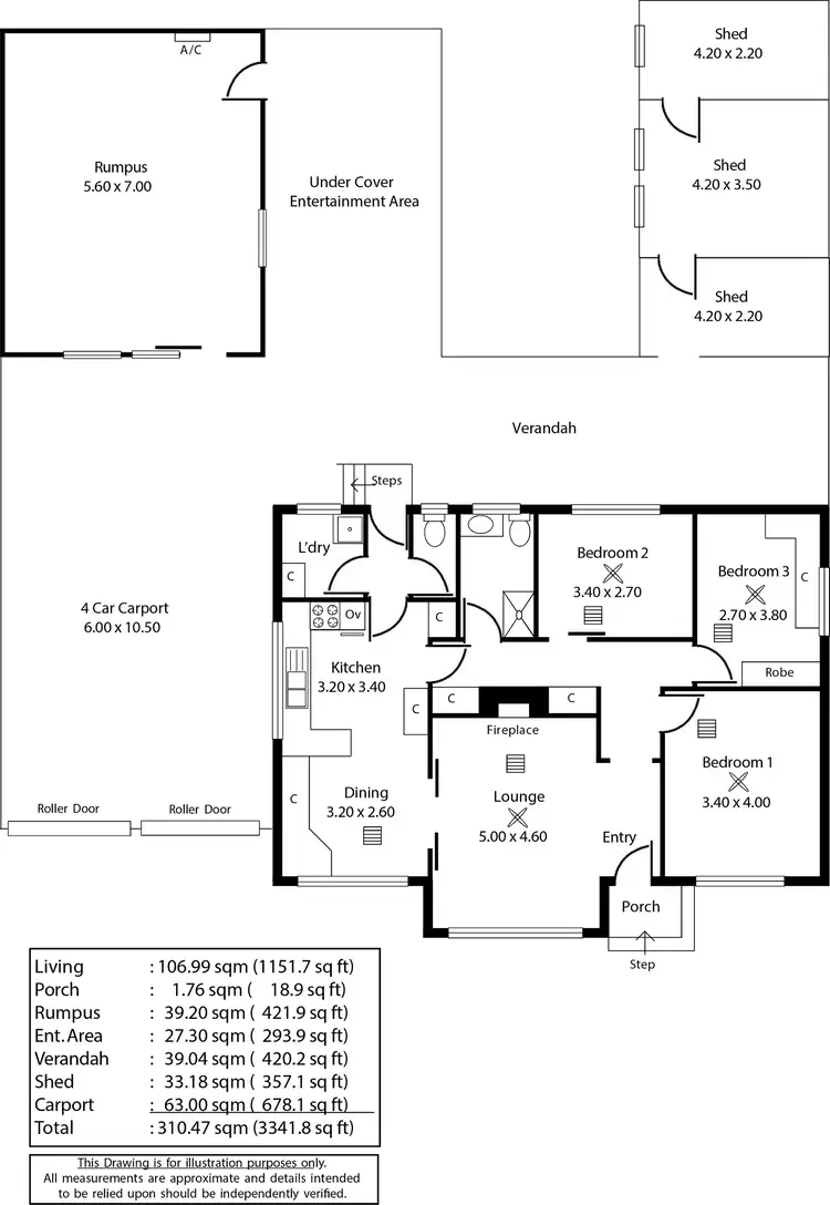 Floorplan of Homely house listing, 8 Hilda Avenue, Newton SA 5074