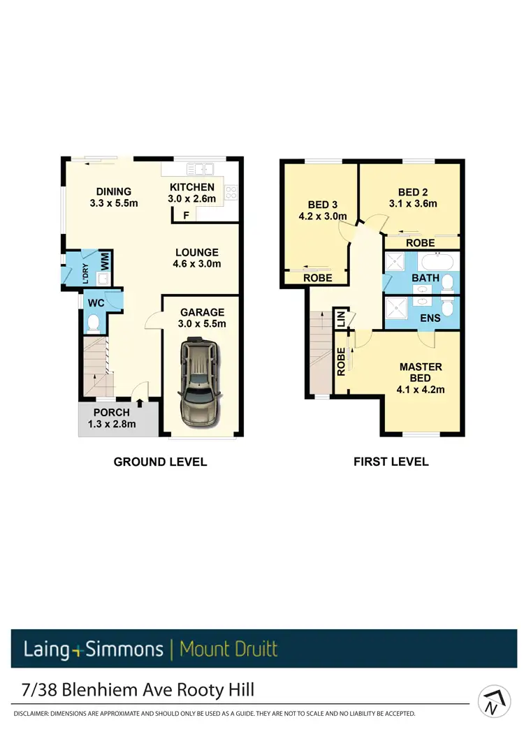 Floorplan of Homely townhouse listing, 7/38 Blenhiem Ave Avenue, Rooty Hill NSW 2766
