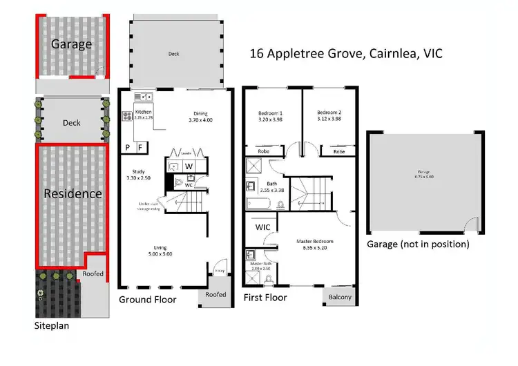 Floorplan of Homely house listing, 16 Appletree Grove, Cairnlea VIC 3023
