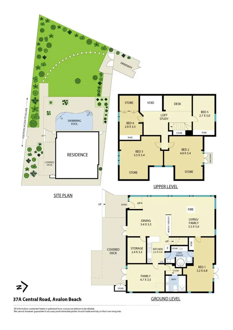 Floorplan of Homely house listing, 37A Central Road, Avalon Beach NSW 2107