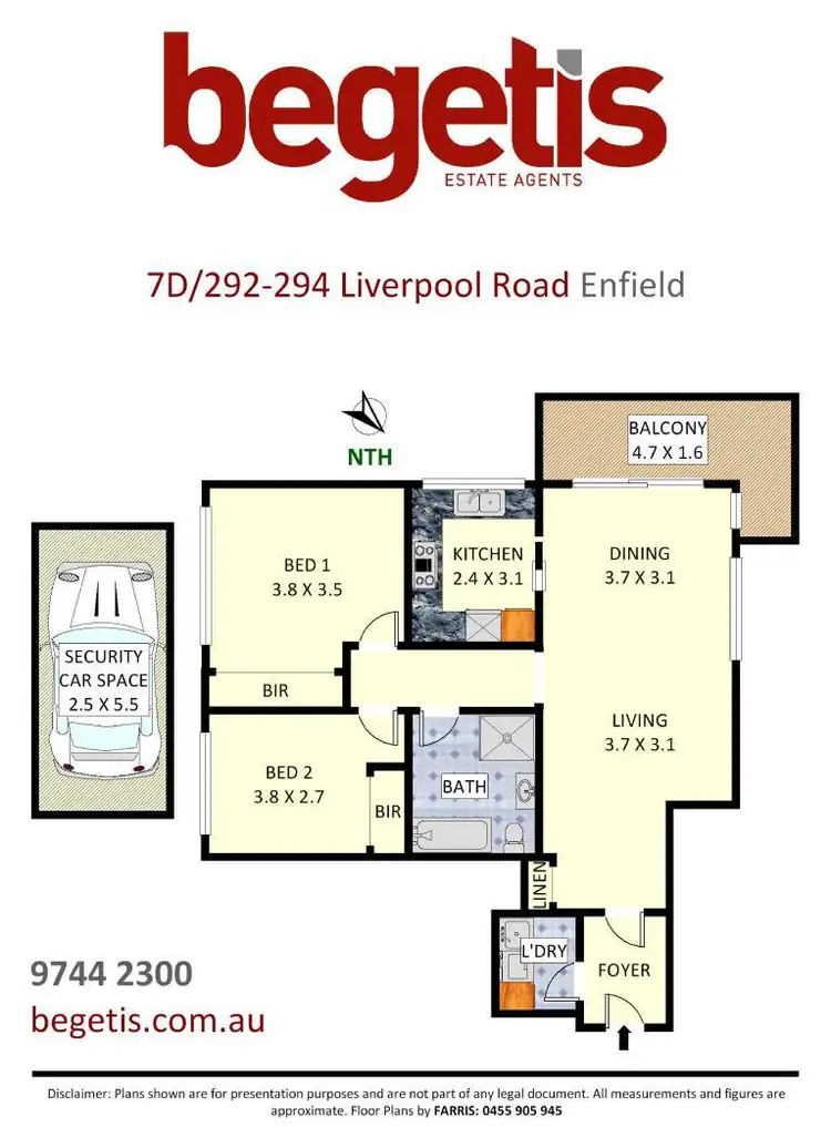 Floorplan of Homely apartment listing, 7D/292-294 Liverpool Road, Enfield NSW 2136